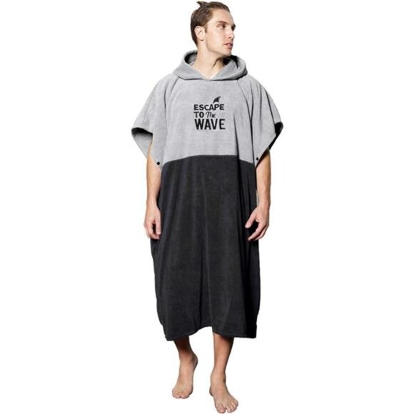 ExtraLarge Thick Hooded Beach Towel Changing Robe.Surf Poncho Men for EasyChange - Picture 1 of 8